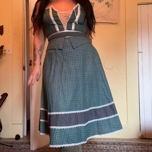 Vintage gunne sax prairie style dress